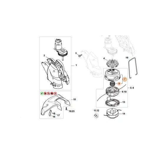 STIHL  Część górna 4009 710 9600